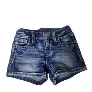 Miss Me Youth Indigo Denim Shorts